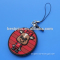 Soft PVC Round Pendant Straps with animal shape